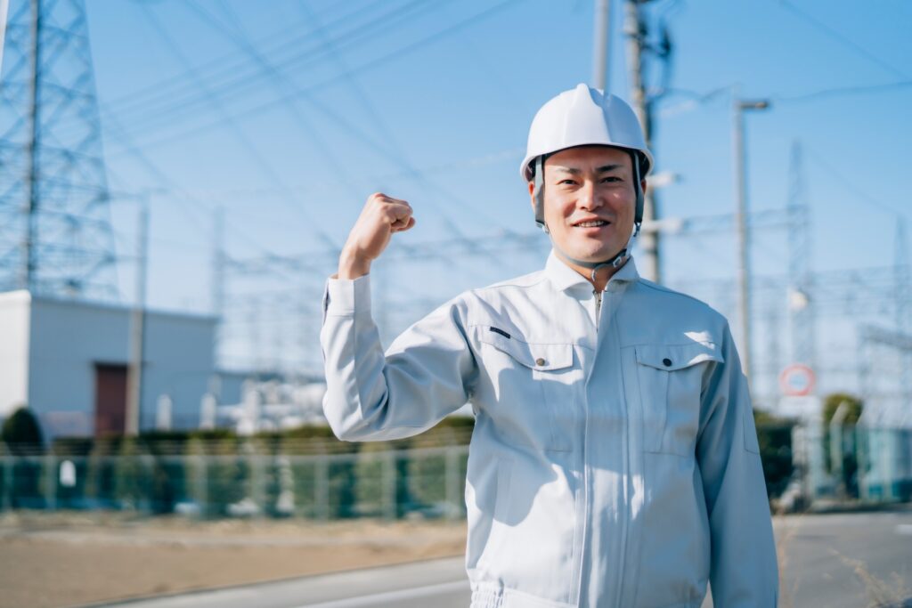 電気工事会社の人